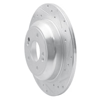 R1 Concepts R1 18-23 Genesis G70 Rear Right Drilled & Slotted Silver Brake Rotor