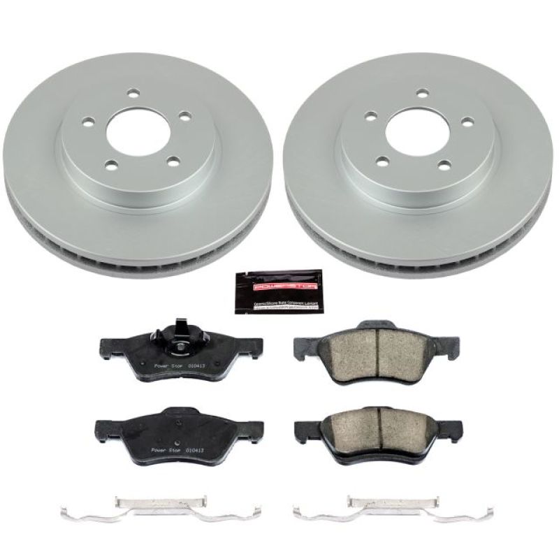 PowerStop Power Stop 08-10 Ford Escape Front Z17 Evolution Geomet Coated Brake Kit