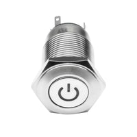 ORACLE Lighting Oracle Pre-Wired Power Symbol On/Off Flush Mount LED Switch - UV/Purple