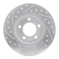 R1 Concepts R1 93-97 Chrysler CONCORDE Front Right Drilled & Slotted Silver Brake Rotor
