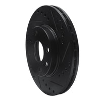 R1 Concepts R1 90-93 Asuna SUNFIRE Front Right Drilled & Slotted Black Brake Rotor