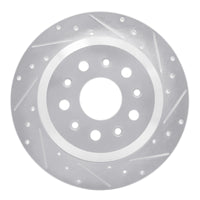 R1 Concepts R1 18-25 Jeep Wrangler Rear Right Drilled & Slotted Silver Brake Rotor