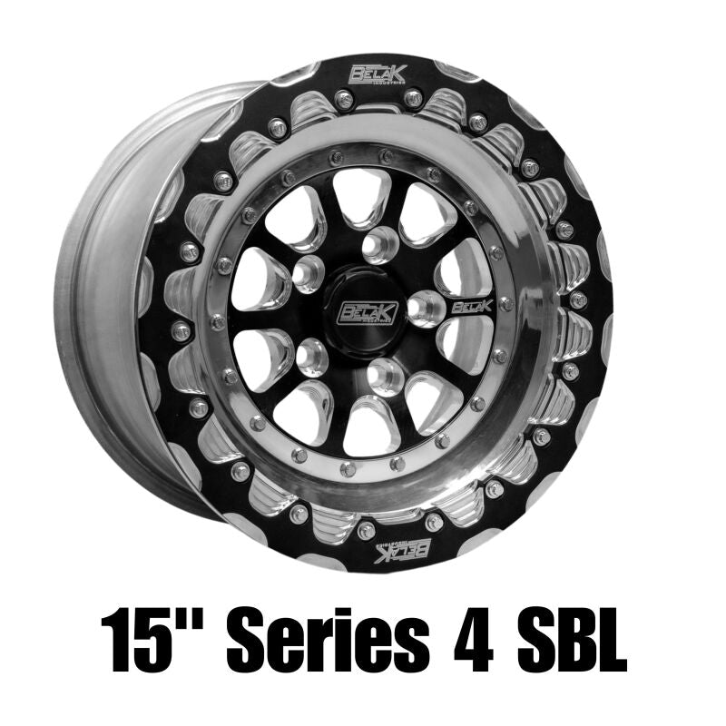 Belak Wheels Belak 15x9 / 6in BS / 5x120 BP / High Pad / Series 4 Wheel - Single Beadlock Billet Outer Lip