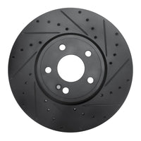 R1 Concepts R1 19-26 Mercedes-Benz A220 Front Right Drilled & Slotted Black Brake Rotor