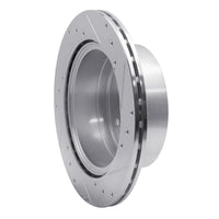 R1 Concepts R1 03-06 Kia SORENTO Rear Left Drilled & Slotted Silver Brake Rotor