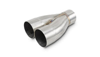 Vibrant 2-1 SS Merge Collectors (3in Inlet Slipover ID 3in Outlet OD) - Sold Individually