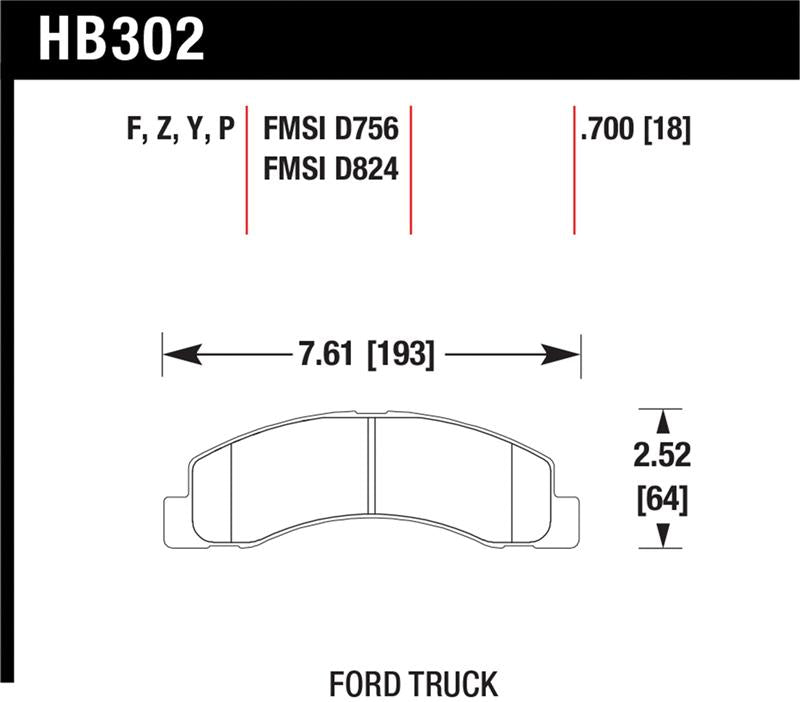 Hawk Performance Hawk Super Duty Street Brake Pads
