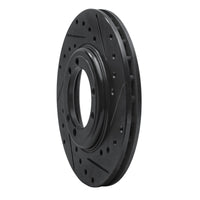 R1 Concepts R1 92-04 Hummer H1 Front/Rear Right Drilled & Slotted Black Brake Rotor
