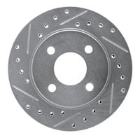 R1 Concepts R1 81-87 Chrysler Town & Country Front Left Drilled & Slotted Silver Brake Rotor
