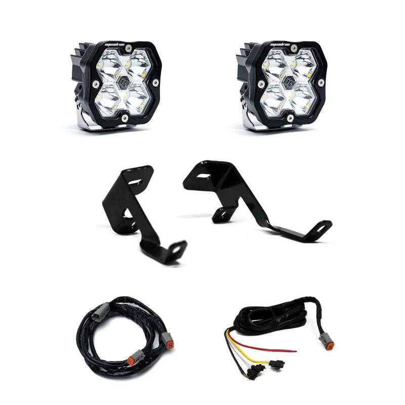 Baja Designs 15-20 Ford F-150 / 17-20 Ford Raptor Squadron Sport 2.0 A-Pillar Kit (Spot) - Clear