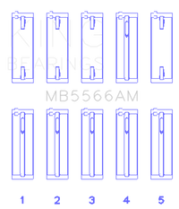 King Engine Bearings Audi A4 1.8L AEB (Size +.25 Oversized) Main Bearing Set