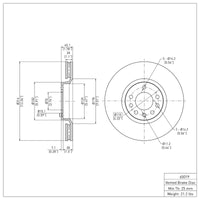 DFC 03-11 Cadillac BLS (Mexico) Front Brake Rotor