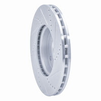 R1 Concepts R1 12-18 Ford Focus Front Left Drilled & Slotted Silver Brake Rotor