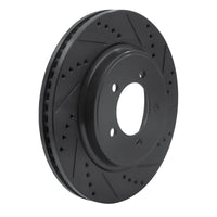 R1 Concepts R1 06-10 Ford Explorer Sport Trac Front Right Drilled & Slotted Black Brake Rotor