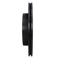 R1 Concepts R1 93-99 Dodge STEALTH Rear Right Drilled & Slotted Black Brake Rotor