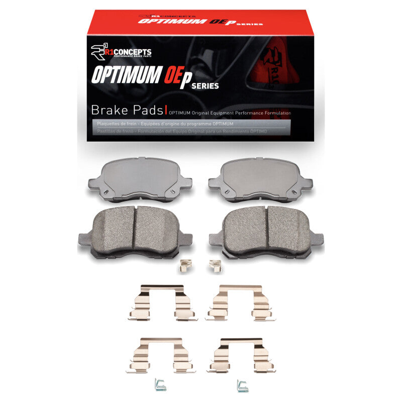 R1 Concepts R1 98-02 Chevrolet Prizm Front Optimum OE Brake Pads & Hardware Kit
