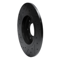 R1 Concepts R1 06-09 Buick Terraza Rear Right Drilled & Slotted Black Brake Rotor