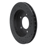R1 Concepts R1 97-02 Ford Expedition Front Left Drilled & Slotted Black Brake Rotor