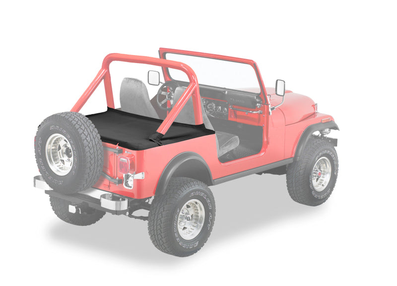 Bestop 80-86 Jeep Cj7 / 87-91 Wrangler YJ Duster Deck Cover (Supertop Black Crush)