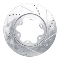 R1 Concepts R1 2006-2019 Toyota HiAce (Mexico) Front Right Drilled & Slotted Silver Brake Rotor