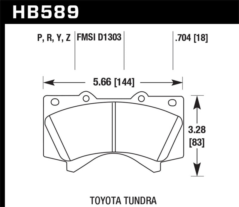 Hawk Performance Hawk 08-21 Toyota Land Cruiser HP Plus Brake Pad Set