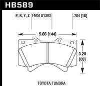Hawk Performance Hawk 08-21 Toyota Land Cruiser HP Plus Brake Pad Set