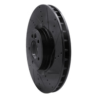 R1 Concepts R1 2010-2017 Land Rover Range Rover Sport Front Right Drilled & Slotted Black Brake Rotor