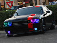 ORACLE Lighting Oracle Dodge Challenger 08-14 LED Waterproof Halo Kit - ColorSHIFT w/o Controller