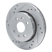 R1 Concepts R1 01-03 Kia SEPHIA Front Left Drilled & Slotted Silver Brake Rotor