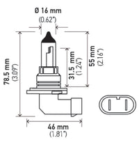 Hella Optilux XB White Halogen Bulbs HB4 12V 80W (2 pack)