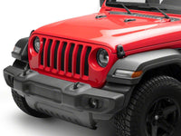 Raxiom 18-23 Jeep Wrangler JL Axial Series 9-In Angel Eye LED Headlights- Black Housing (Clear Lens)