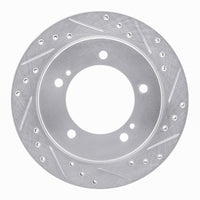 R1 Concepts R1 91-98 Chevrolet Tracker Front Right Drilled & Slotted Silver Brake Rotor