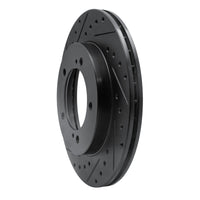 R1 Concepts R1 96-98 Suzuki Sidekick Front Left Drilled & Slotted Black Brake Rotor