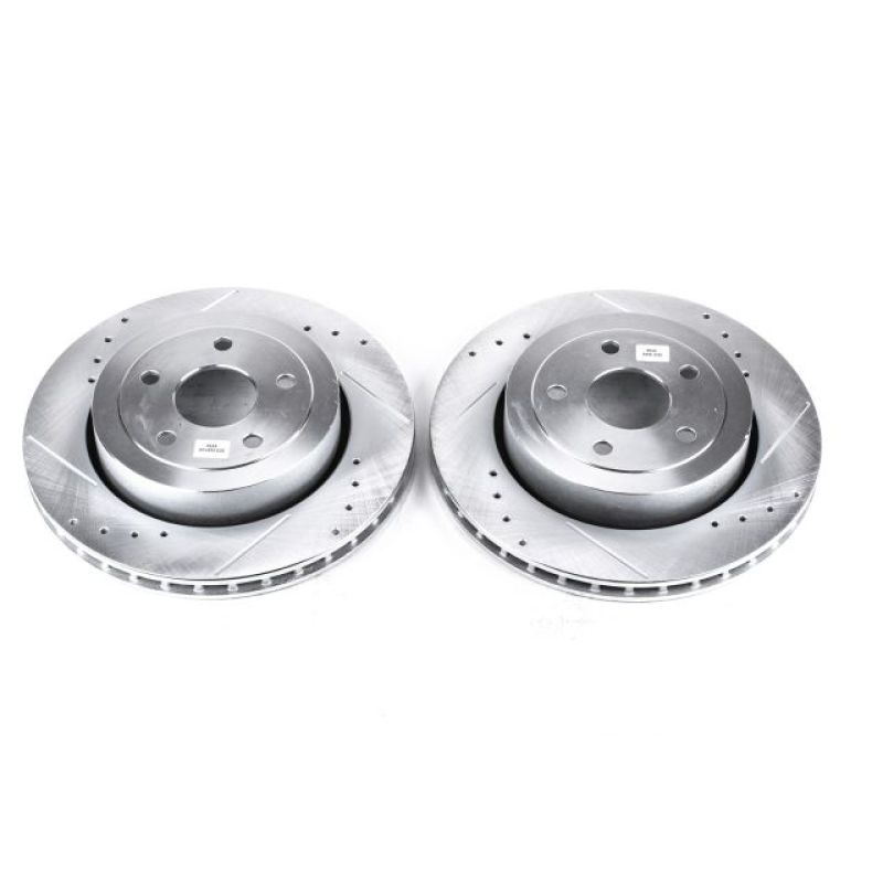 PowerStop Power Stop 06-10 Jeep Grand Cherokee Rear Evolution Drilled & Slotted Rotors - Pair