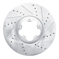 R1 Concepts R1 14-19 Ford Transit-150 Front Right Drilled & Slotted Silver Brake Rotor
