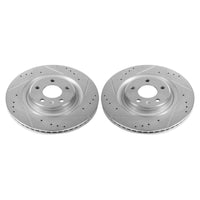 PowerStop Power Stop 17-19 Audi A4 Rear Evolution Drilled & Slotted Rotors - Pair