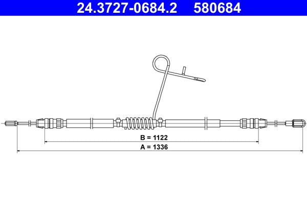BOSCH 1987482121 Parking Brake Cable Pull