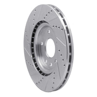 R1 Concepts R1 12-25 Chrysler Pacifica Front Right Drilled & Slotted Silver Brake Rotor