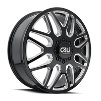 Cali Off-Road 9115D Invader Dually 22x8.25 / 8x200 BP / -192mm Offset / 142mm Hub Gls Blk Mill Wheel