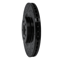 R1 Concepts R1 06-12 Mercedes-Benz GL350 Front Left Drilled & Slotted Black Brake Rotor