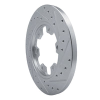 R1 Concepts R1 15-25 Ford Transit-350 HD/DRW Rear Left Drilled & Slotted Silver Brake Rotor