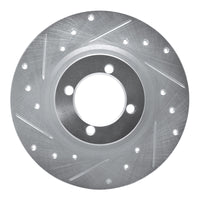 R1 Concepts R1 67-76 BMW 1600 Front Left Drilled & Slotted Silver Brake Rotor