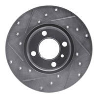 R1 Concepts R1 77-83 BMW 320I (USA/Canada) Front Right Drilled & Slotted Silver Brake Rotor