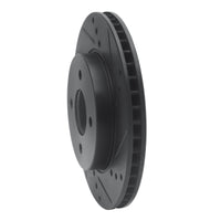 R1 Concepts R1 11-25 Nissan Note (Mexico) Front Right Drilled & Slotted Black Brake Rotor