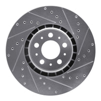 R1 Concepts R1 03-09 Volvo XC90 Front Right Drilled & Slotted Silver Brake Rotor