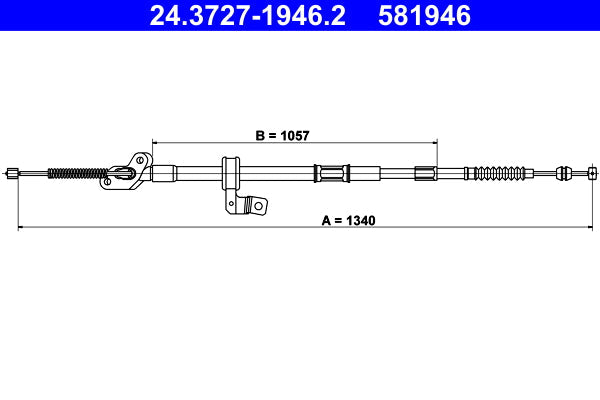 BOSCH 1987477615 Parking Brake Cable Pull