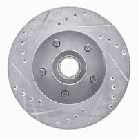 R1 Concepts R1 1973-1989 Chrysler New Yorker Front Left Drilled & Slotted Silver Brake Rotor