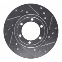 R1 Concepts R1 1986-1993 Mazda B2200 Front Right Drilled & Slotted Silver Brake Rotor