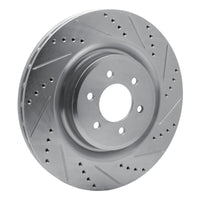 R1 Concepts R1 03-17 Dodge Viper Rear Right Drilled & Slotted Silver Brake Rotor
