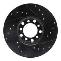 R1 Concepts R1 73-85 Mercedes-Benz 230 Front Left Drilled & Slotted Black Brake Rotor